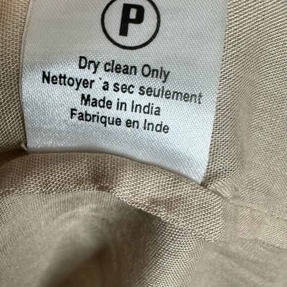 Anthropologie Hemant & Nandita Zeri Dress Brown Floral Tiered Ruffle Sleeve boho - Picture 15 of 15